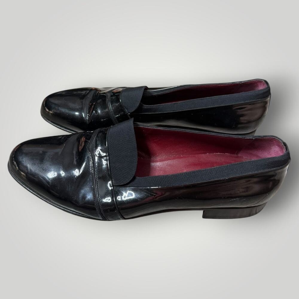 Bally Men's Black Patent Leather Shoes Size 11